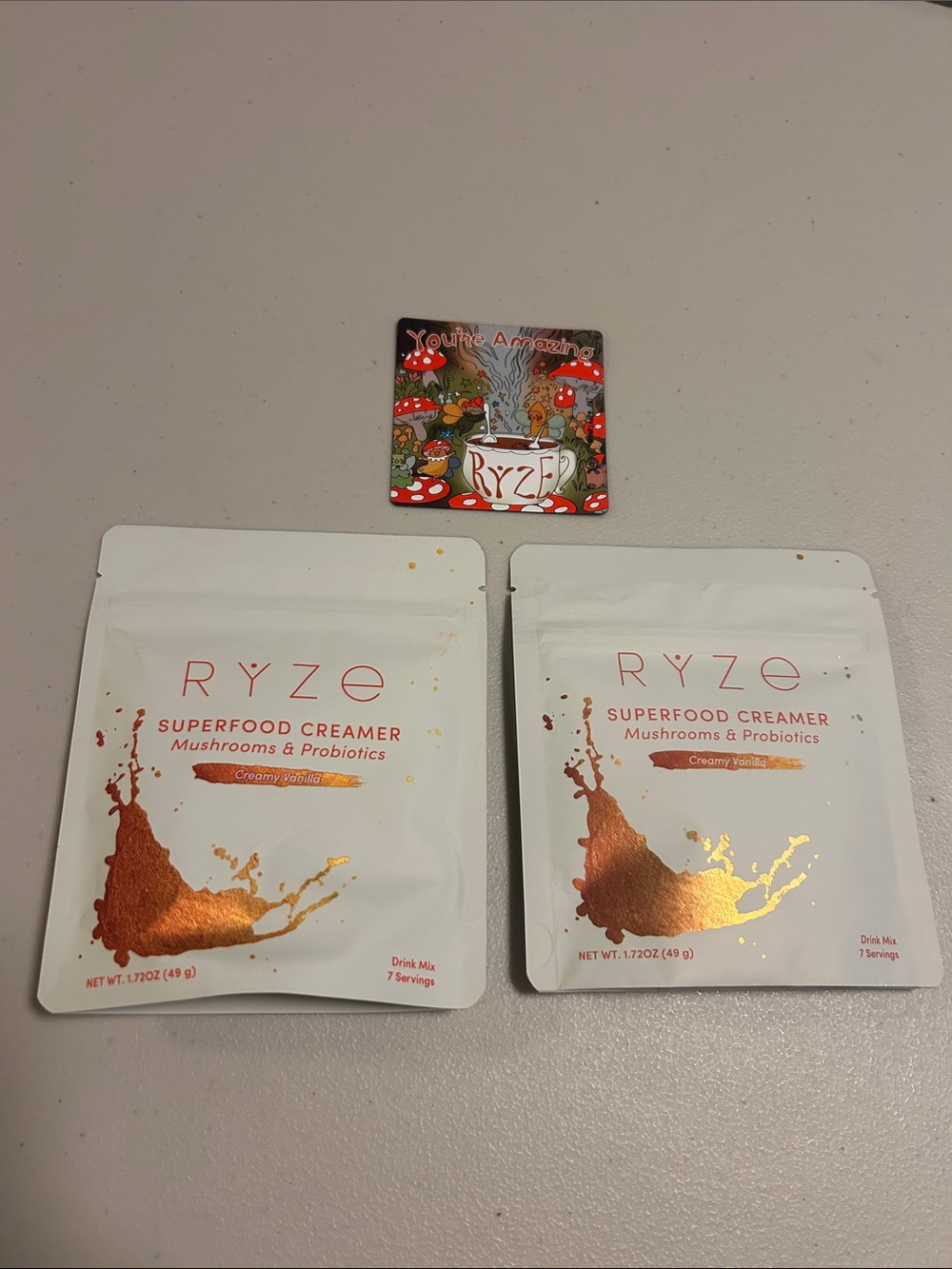 RYZE Superfood Creamer - Creamy Vanilla (2 Packs)